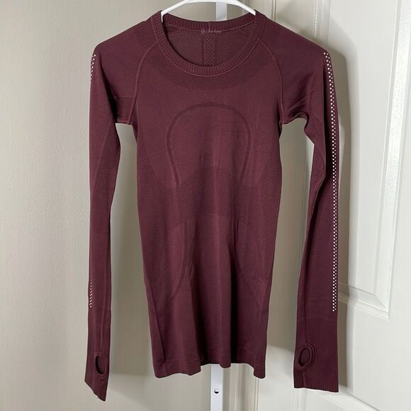 Lululemon Swiftly Tech Long Sleeve Tee Sz 2 Reflective Redwood 209 - Picture 2 of 9